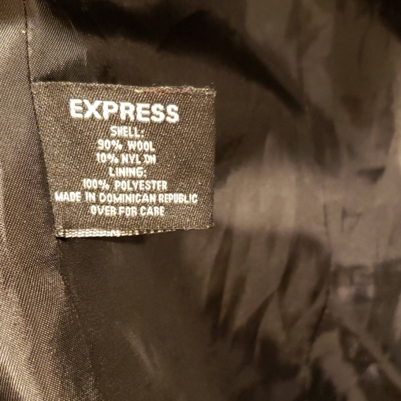 Express Wool Jacket in Charcoal Size 5/6 - Picture 8 of 8